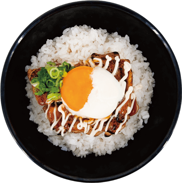 Teriyaki Chicken On Rice With Mayo (616x616), Png Download