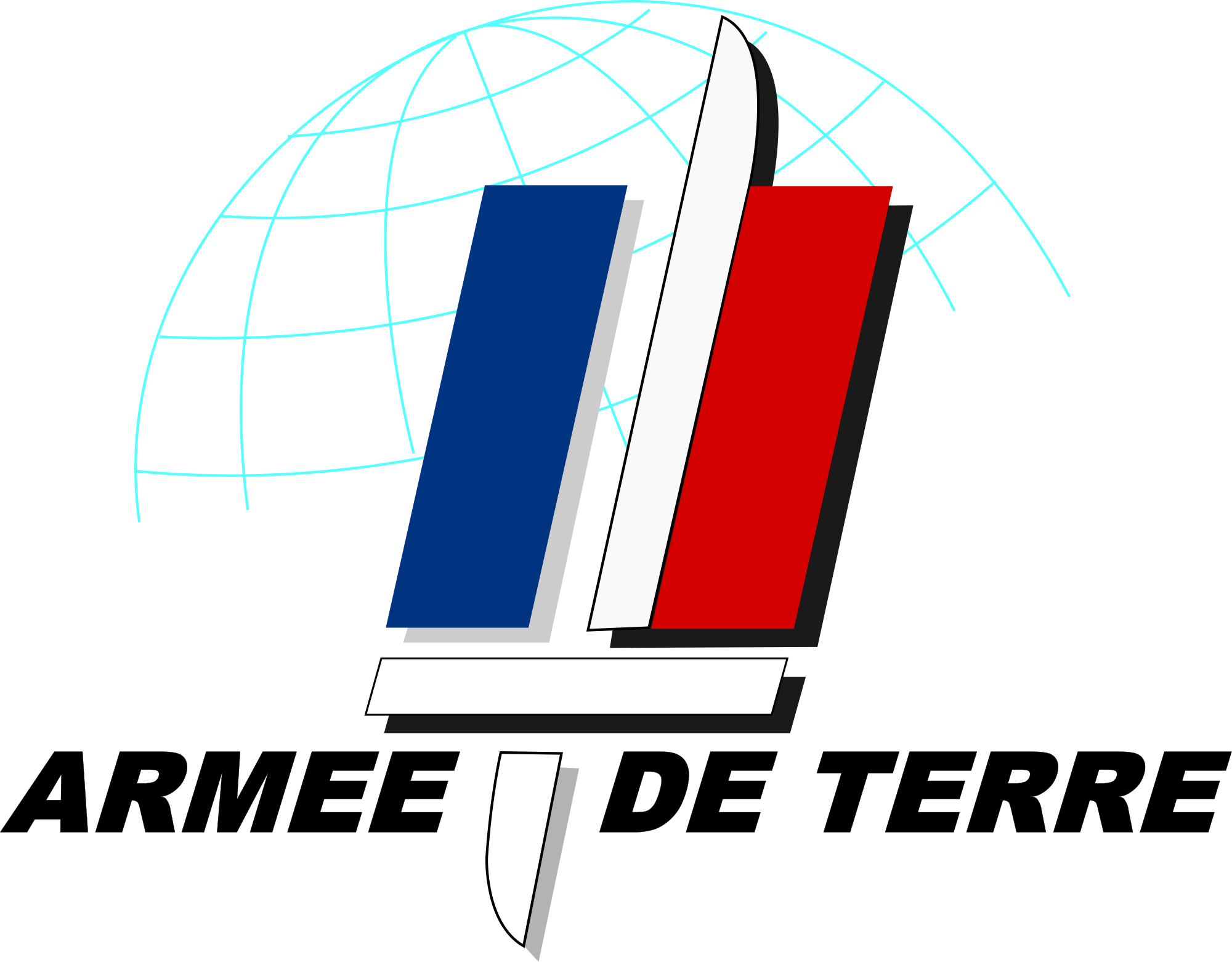 Open - Armée De Terre Française Logo (2000x1561), Png Download