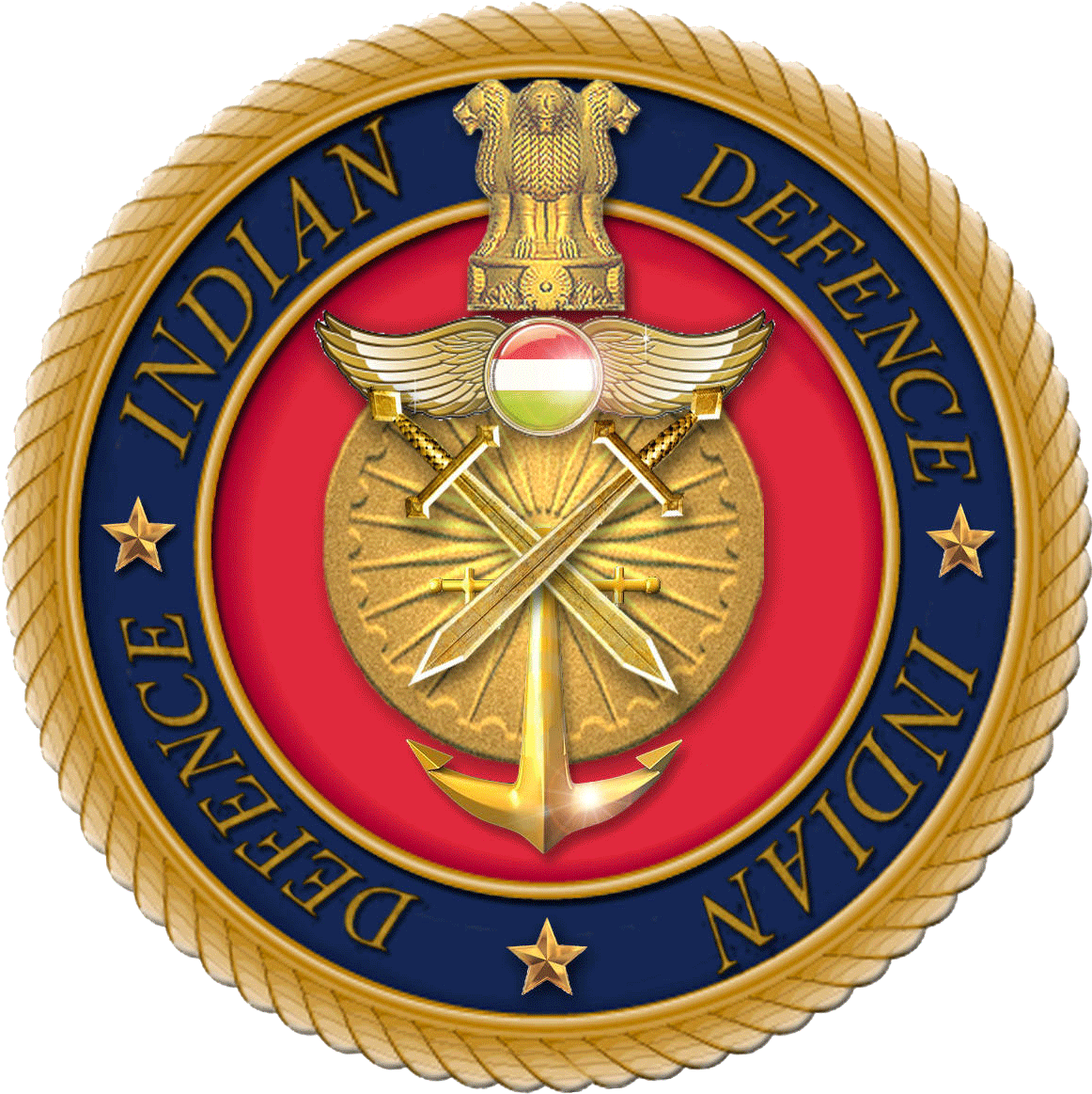 Indian Army Logo - Ministry Of Defence Recruitment (1200x1200), Png Download