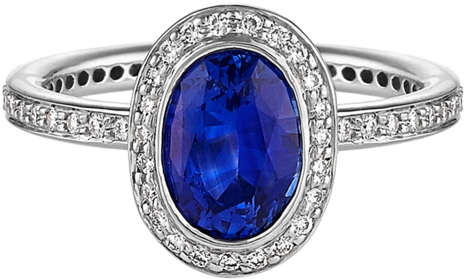 Oval Sapphire Fashion Ring - Engagement Ring (1024x687), Png Download