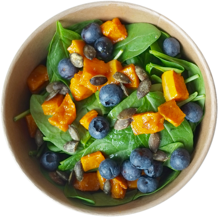 Squash Black Rice Bowl - Fruit Salad (1024x768), Png Download