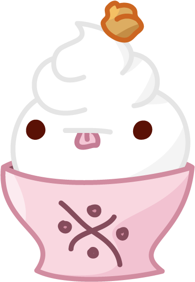 Rice Bowl Spoopy - Soy Ice Cream (700x700), Png Download