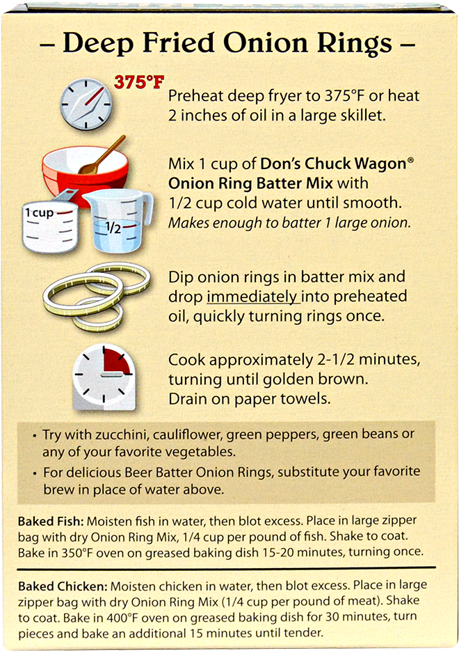 Don's Chuck Wagon Onion Ring Mix - Dons Chuck Wagon Onion Ring Mix (1000x1000), Png Download