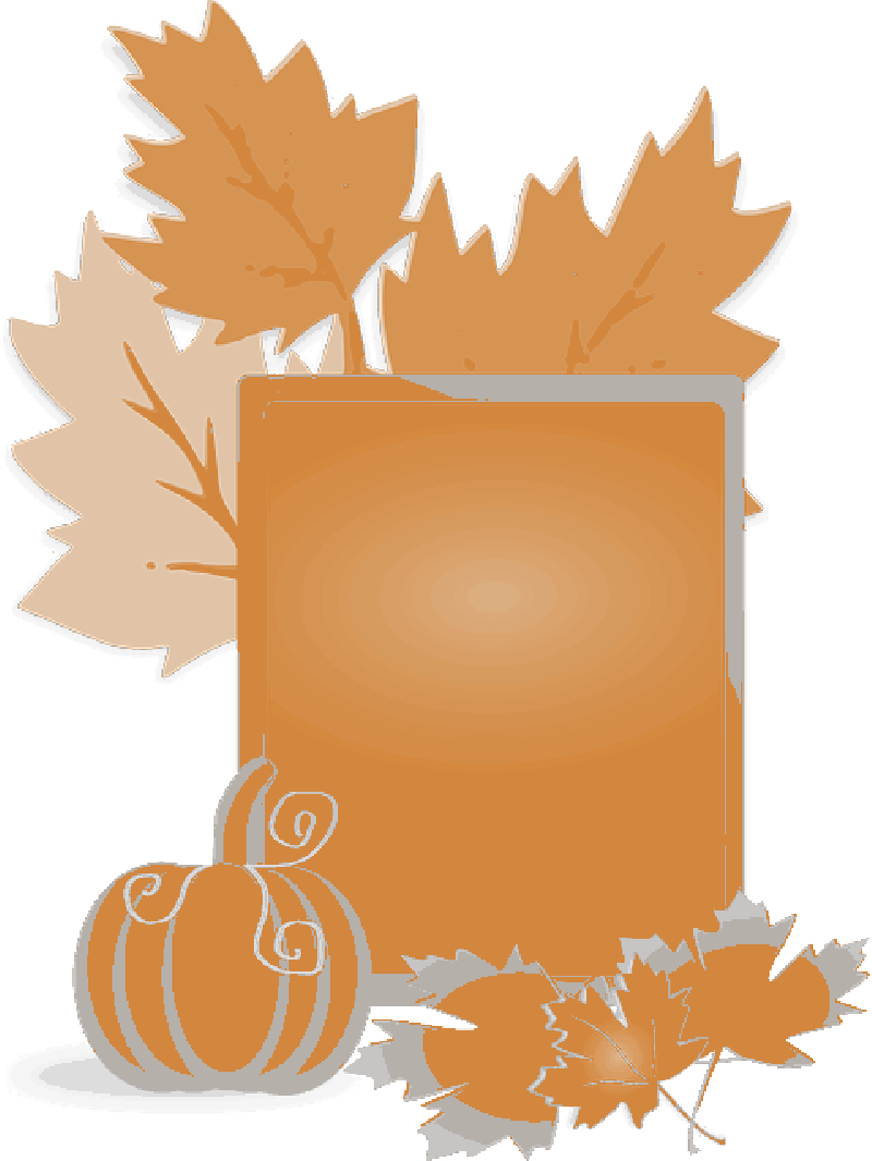 Fall Leaves And Pumpkins Border Png Download - Fall Book Sale Clip Art (800x1066), Png Download