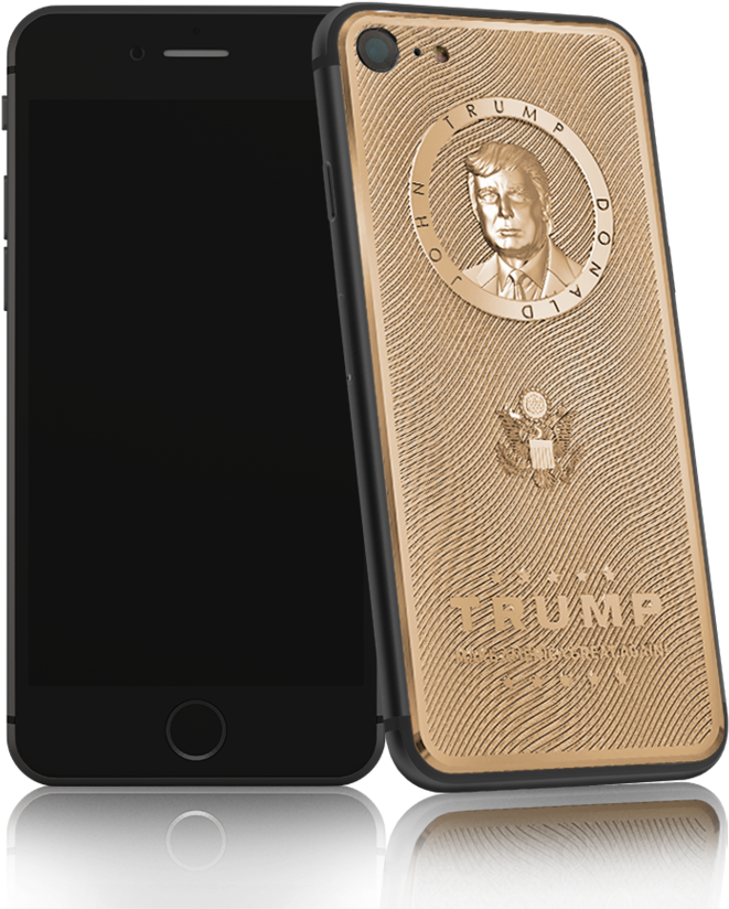 Caviar The Maker Of The Gold-plated Vladimir Putin - Iphone Trump (750x863), Png Download