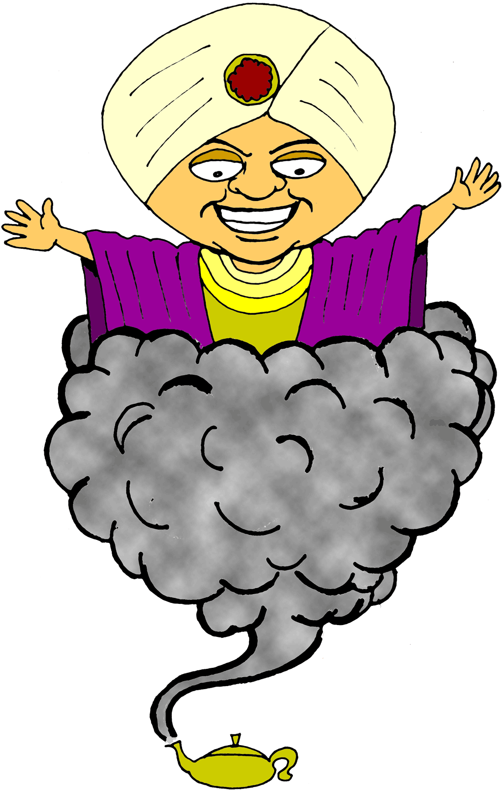 Genie - Clip Art Genie Png (1050x1615), Png Download