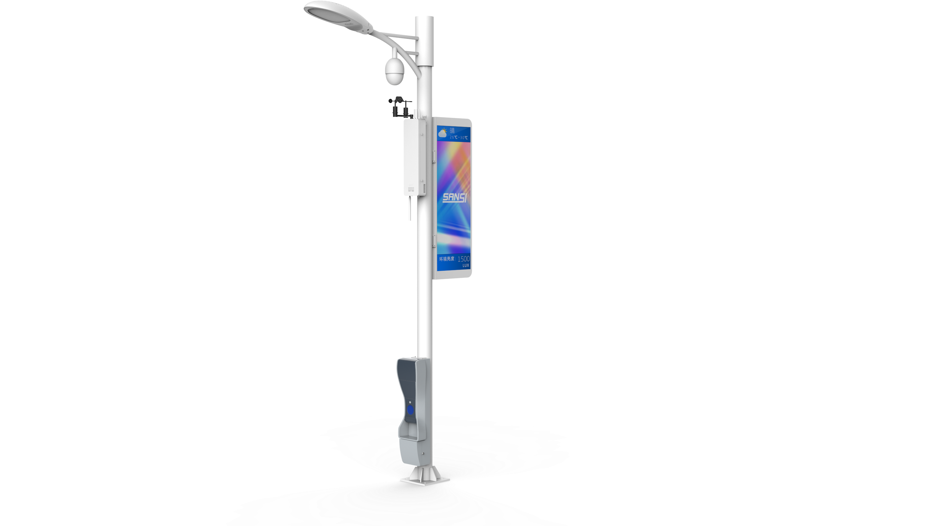 City Lights Png For Kids - Smart Road Light (3000x1795), Png Download