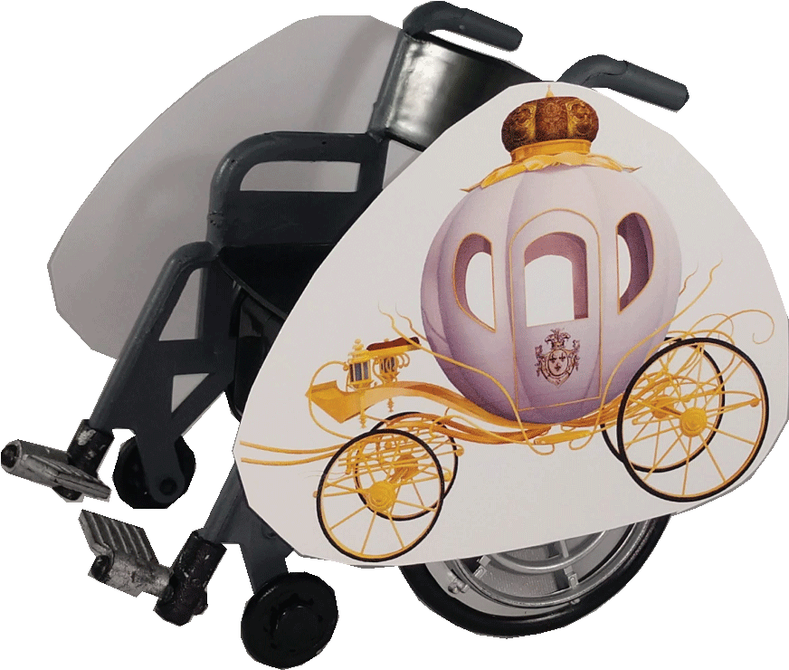 Princess Carriage Wheelchair Costume Child's - Child (1000x1000), Png Download