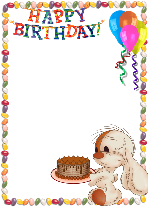 Kids Birthday Background Png - Marco De Feliz Cumpleaños (570x800), Png Download