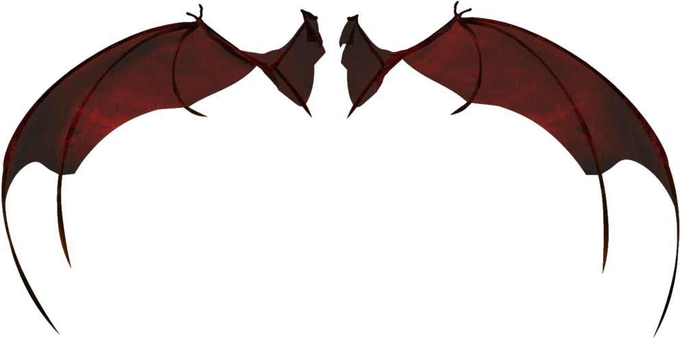 Type A By Wolverine041269 - Demon Wings Design Transparent (1024x639), Png Download