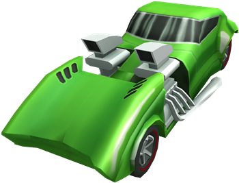 Green Hot Wheels Twin Mill 2 - Green Hotwheels (420x420), Png Download