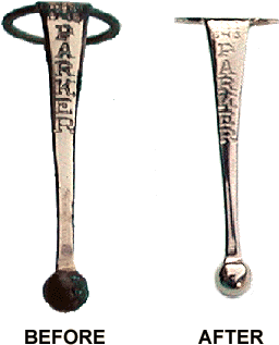 Gold Plating Example - Nickel Plating Before And After (385x335), Png Download