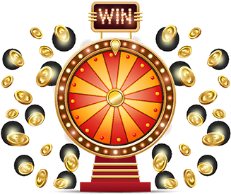 Vector Cartoon Illustration Of A Glowing Wheel Fortune - Illustration (360x360), Png Download