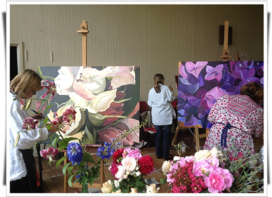 Produce $30,000 Of Paintings And Learn How To Sell - Flowers Acrylic Painting (600x450), Png Download