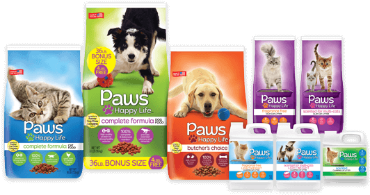 Paws Product Family - Paws Happy Life Cat Litter (579x327), Png Download