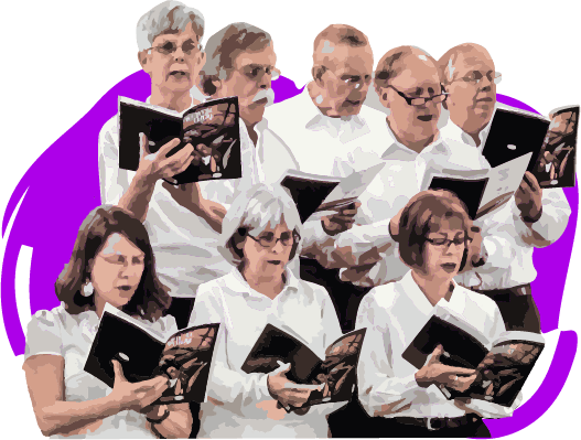 Senior Choir Senior Choir - Choir Solos (527x399), Png Download