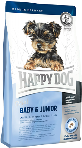 Happy Dog Supreme - Dry Food Happy Dog Supreme Mini Baby (500x500), Png Download