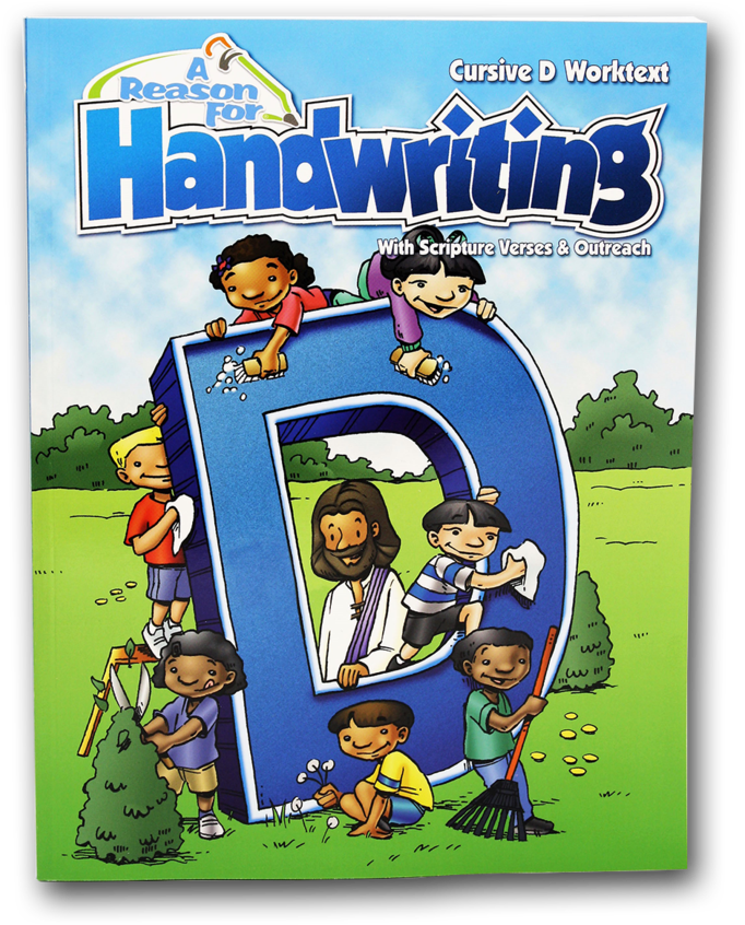 Handwriting Level D Student Worktext - Reason For Handwriting Cursive D Student Workbook (1160x870), Png Download