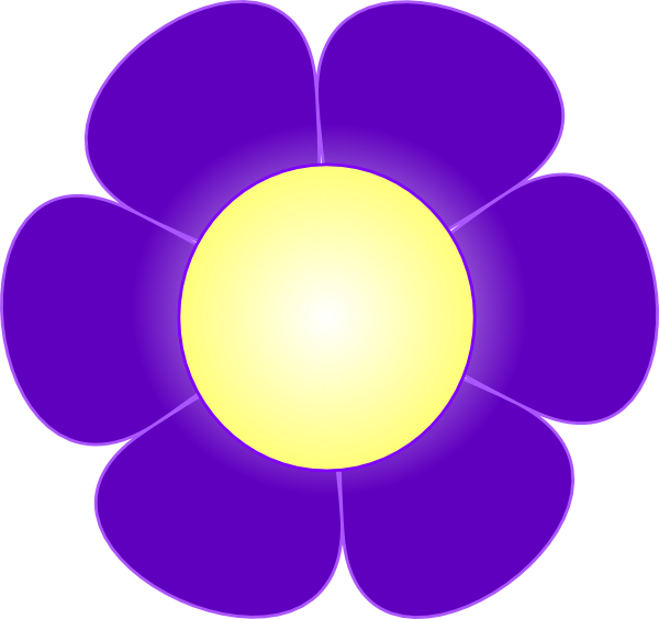 Original Png Clip Art File Purple Daisy Flower, Svg (600x564), Png Download