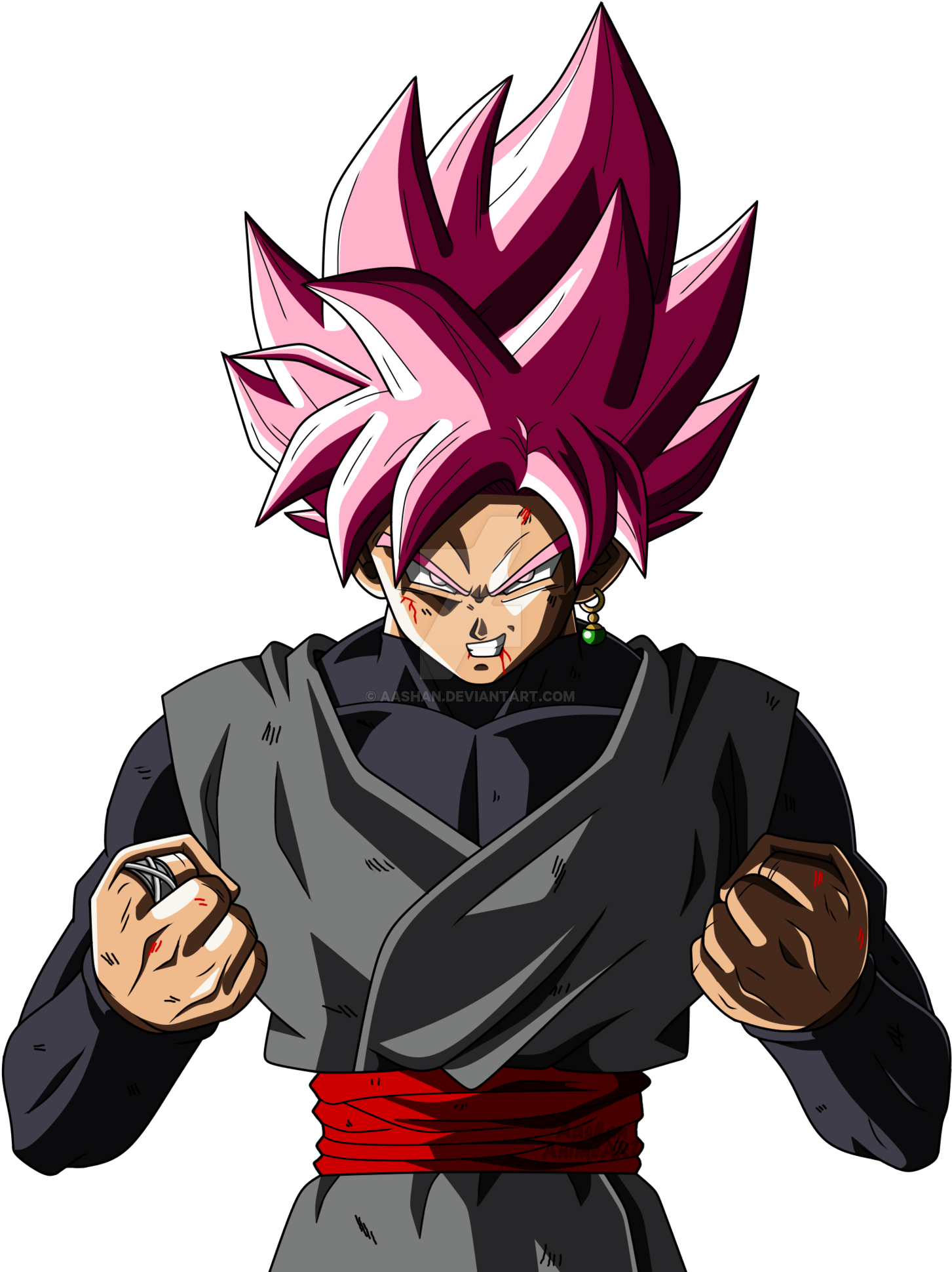 Black Goku Png Image Free Download - Goku Black Super Saiyan Blue (1600x2056), Png Download