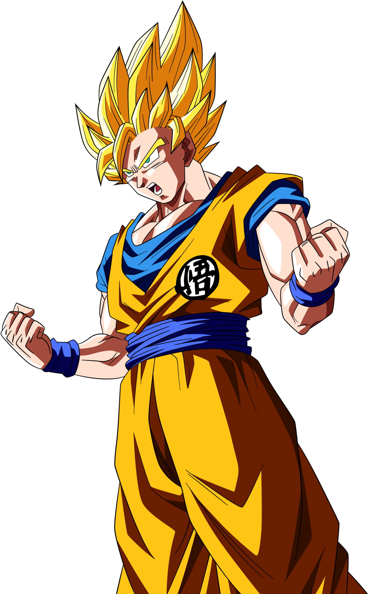 Ss2 Goku - Dragon Ball Goku Ss2 (1280x2038), Png Download