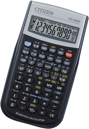 Scientific Calculator Png Photo - Citizen Sr 260n (500x500), Png Download