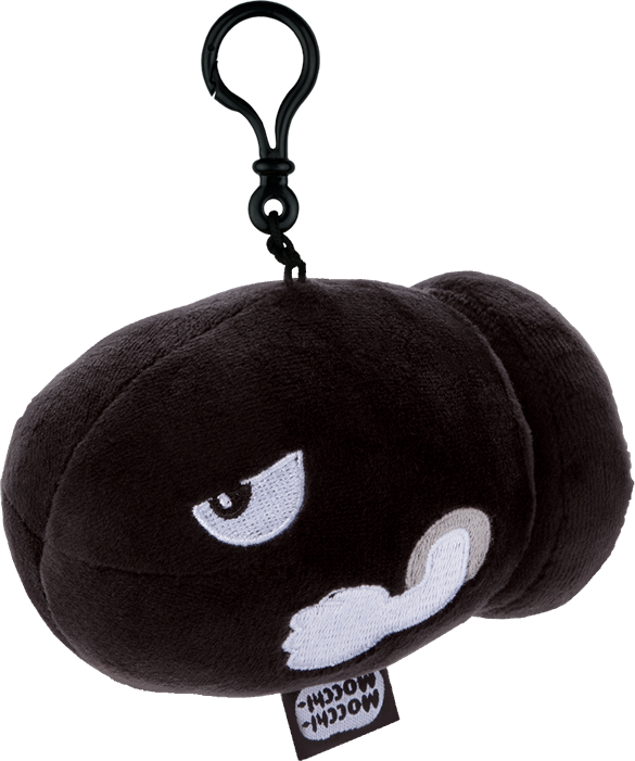 Bullet Bill Mocchi Mocchi 4” Clip On Plush - Mario (585x701), Png Download
