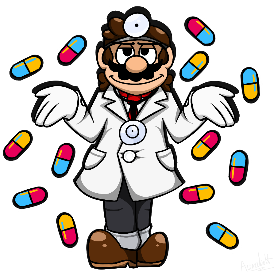 Super Mario Odyssey " Photographic Prints By - Brentalfloss Dr Mario (1000x913), Png Download