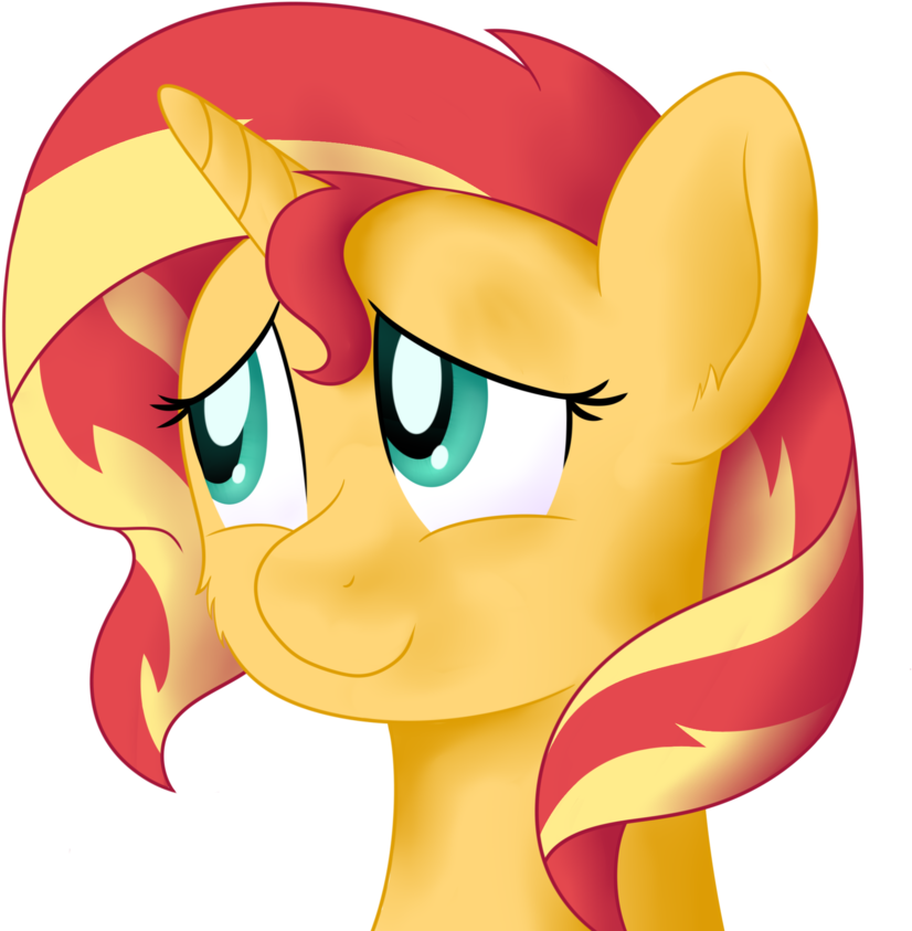 Free Download Practice Headshot Ft Pony Sunset By Djdavid - Drawing (894x894), Png Download