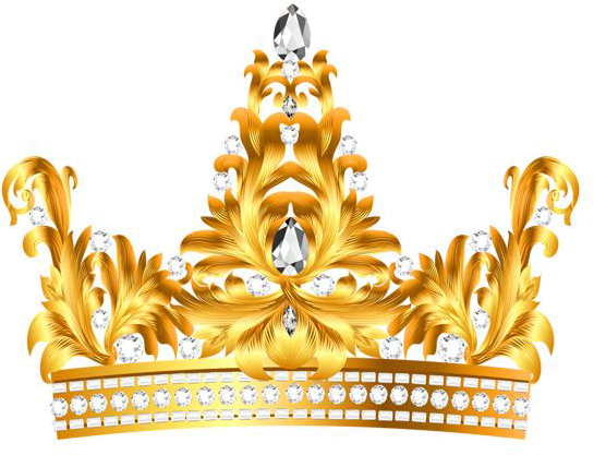Crown - Gold Princess Crown Png (600x462), Png Download