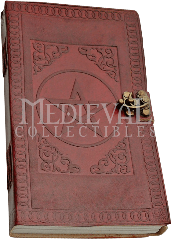Pentagram Leather Journal With Lock - Knights Templar (779x779), Png Download