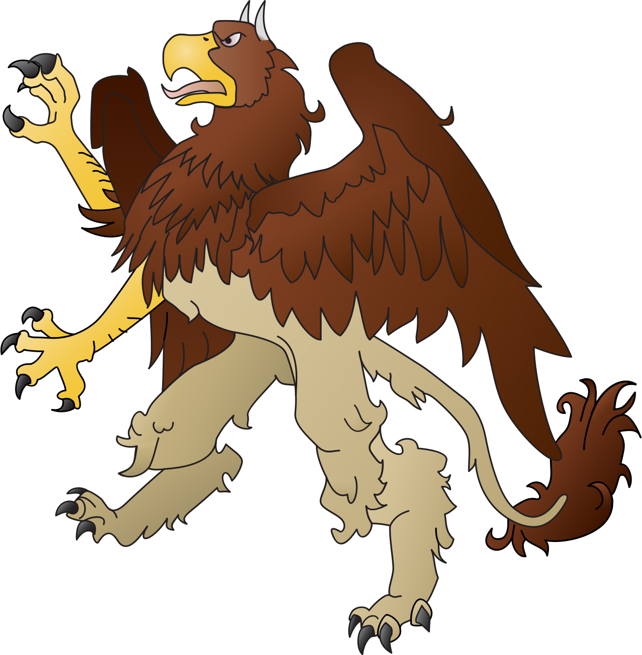 Clipart - Griffin Clipart (1311x1339), Png Download