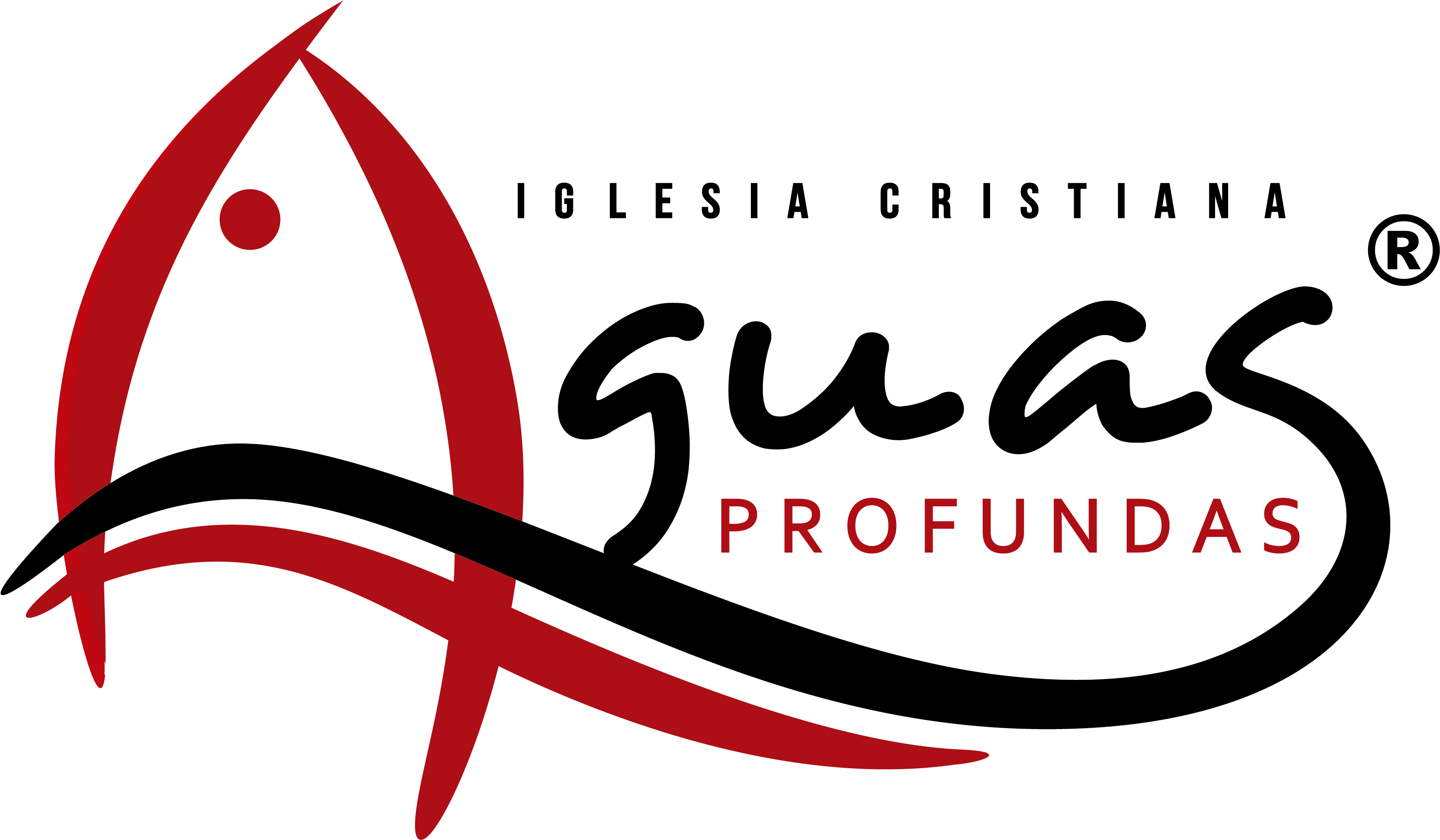 Open/close Menu Iglesia Cristiana Aguas Profundas - Logo Con Aguas Profundas (3509x2481), Png Download