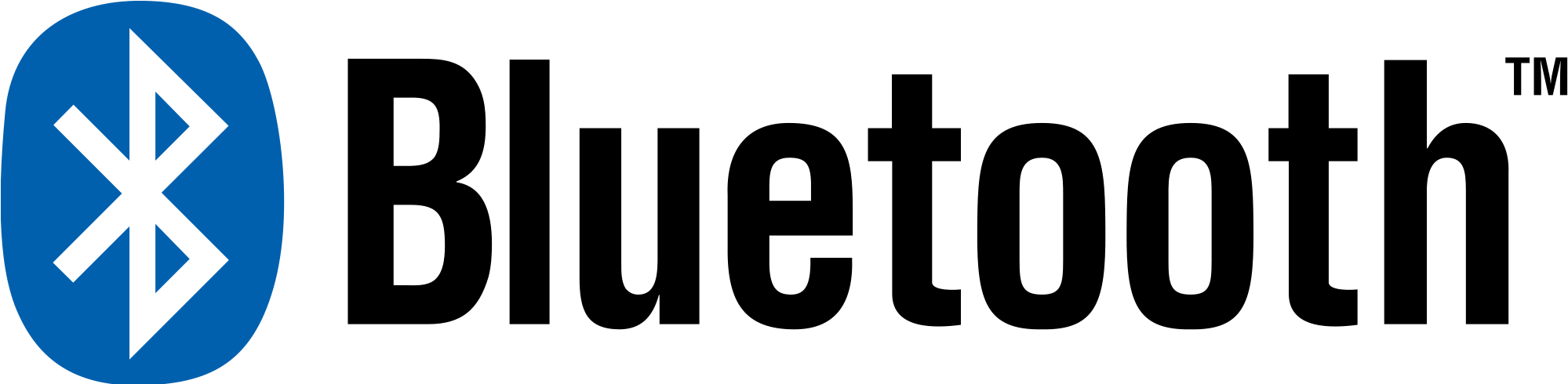 Bluetooth Logo - Logo Bluetooth (1000x244), Png Download