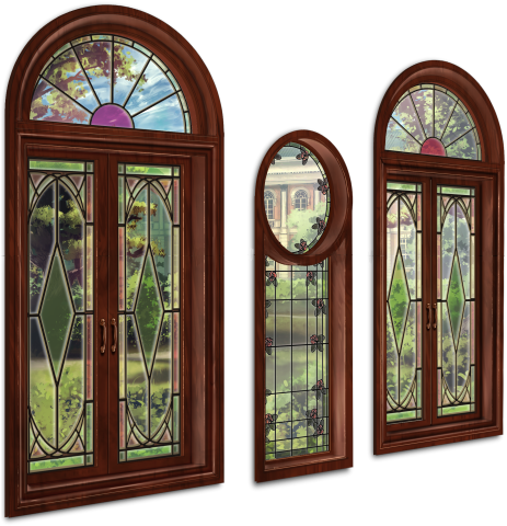 Stained Glass Windows - Stained Glass Windows Png (1136x640), Png Download