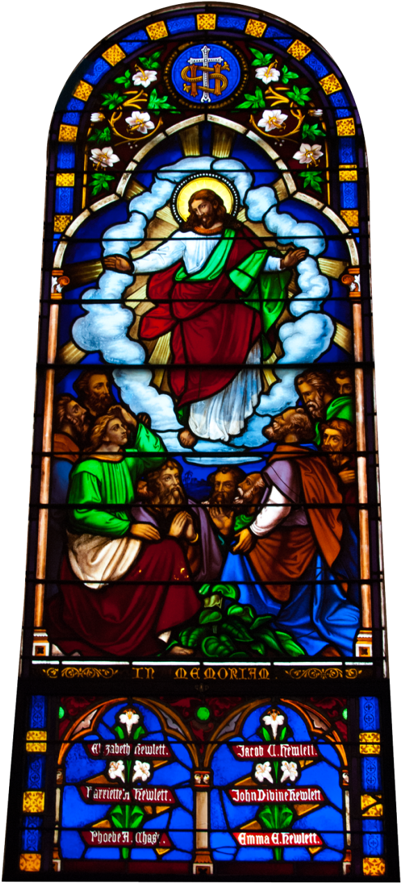 Stained Glass (600x1293), Png Download