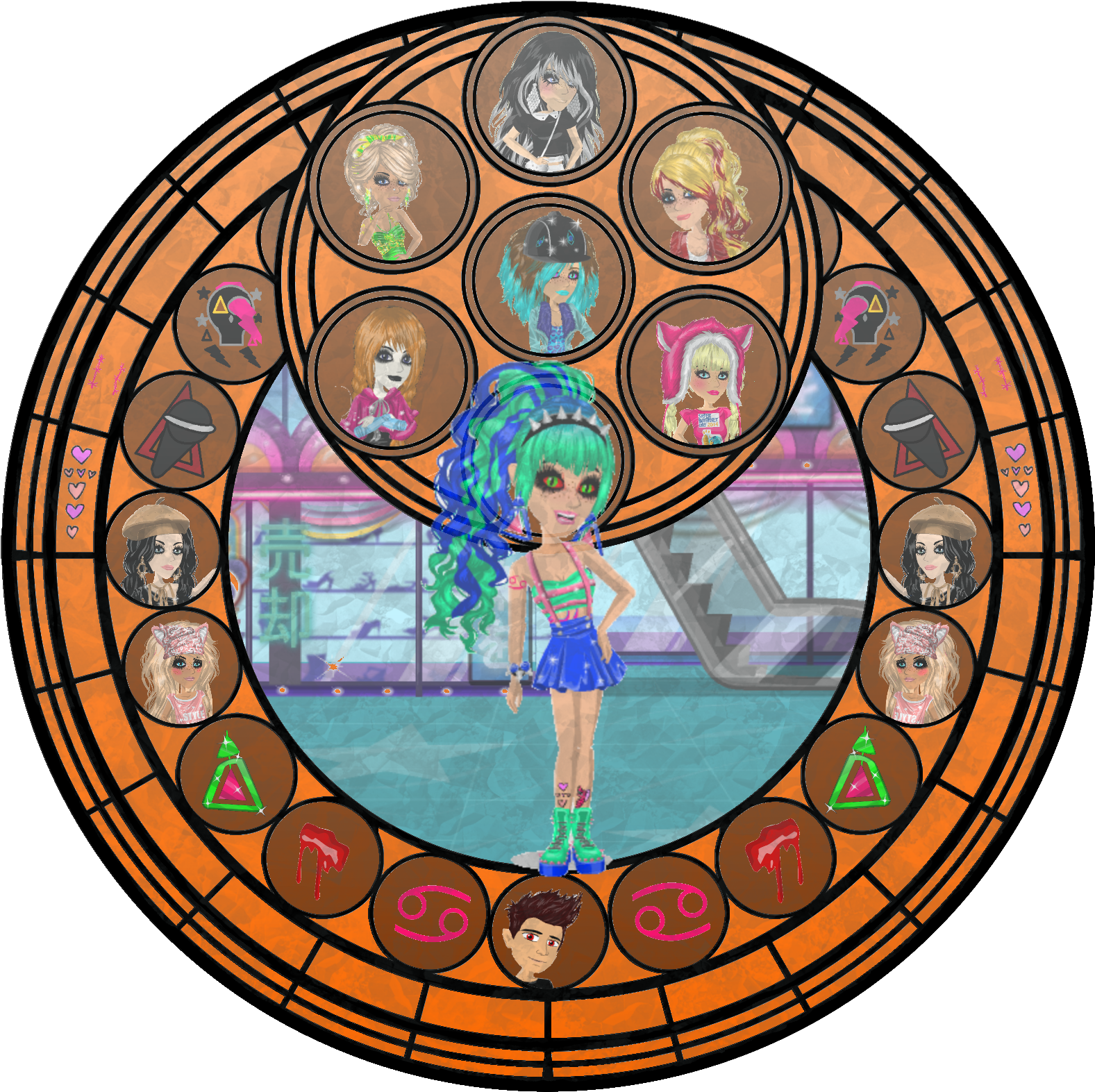 Msp Stained Glass Window Absolzoey - Fate/stay Night (1600x1600), Png Download