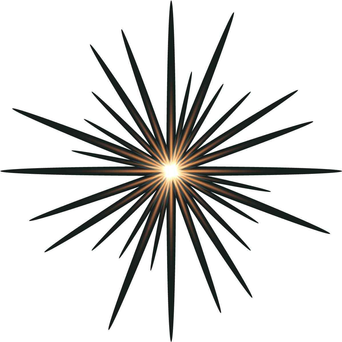 Chandelier - Shining Star Glow Vector Png (1375x1375), Png Download