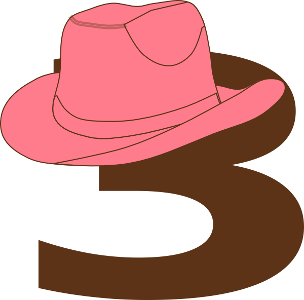 Cowgirl Clipart Cowgirl Hat - Pink Cowgirl Hat Clipart (600x592), Png Download