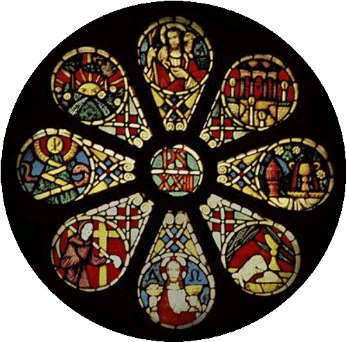 The Rose Window Of The 23rd Psalm - Bicycle Wheel (500x500), Png Download