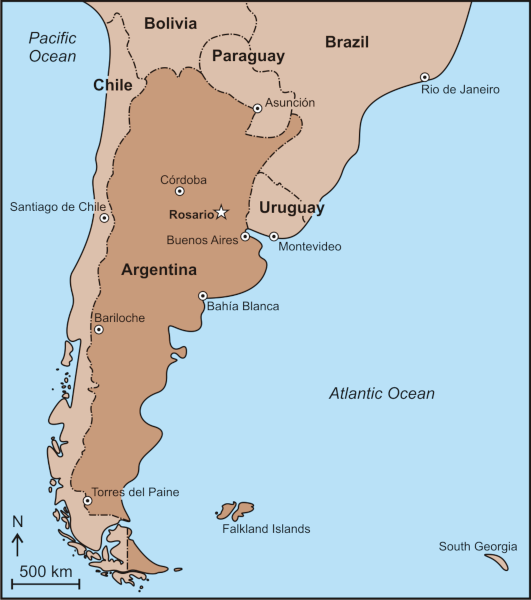 Rosario Is A City With More Than 1 Million Inhabitants - Map (531x600), Png Download