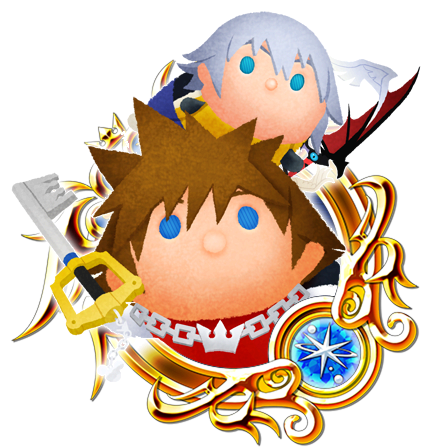 Sora Riku Tsum Tsum Medal - Tsum Tsum Kingdom Hearts (432x447), Png Download
