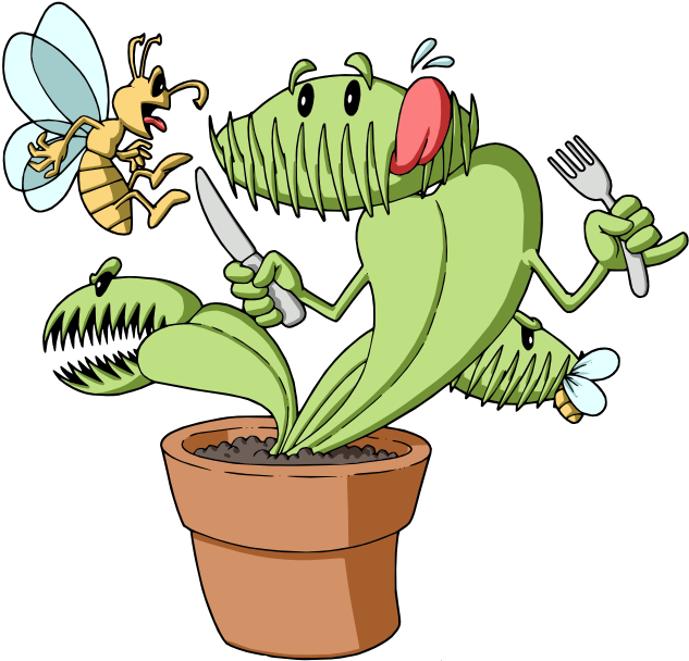 More Views - Happy Venus Fly Trap (640x640), Png Download