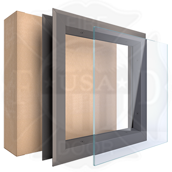 Temppak Tempered Impact Safety Glass Vision Lite Window - Window Inserts (350x350), Png Download