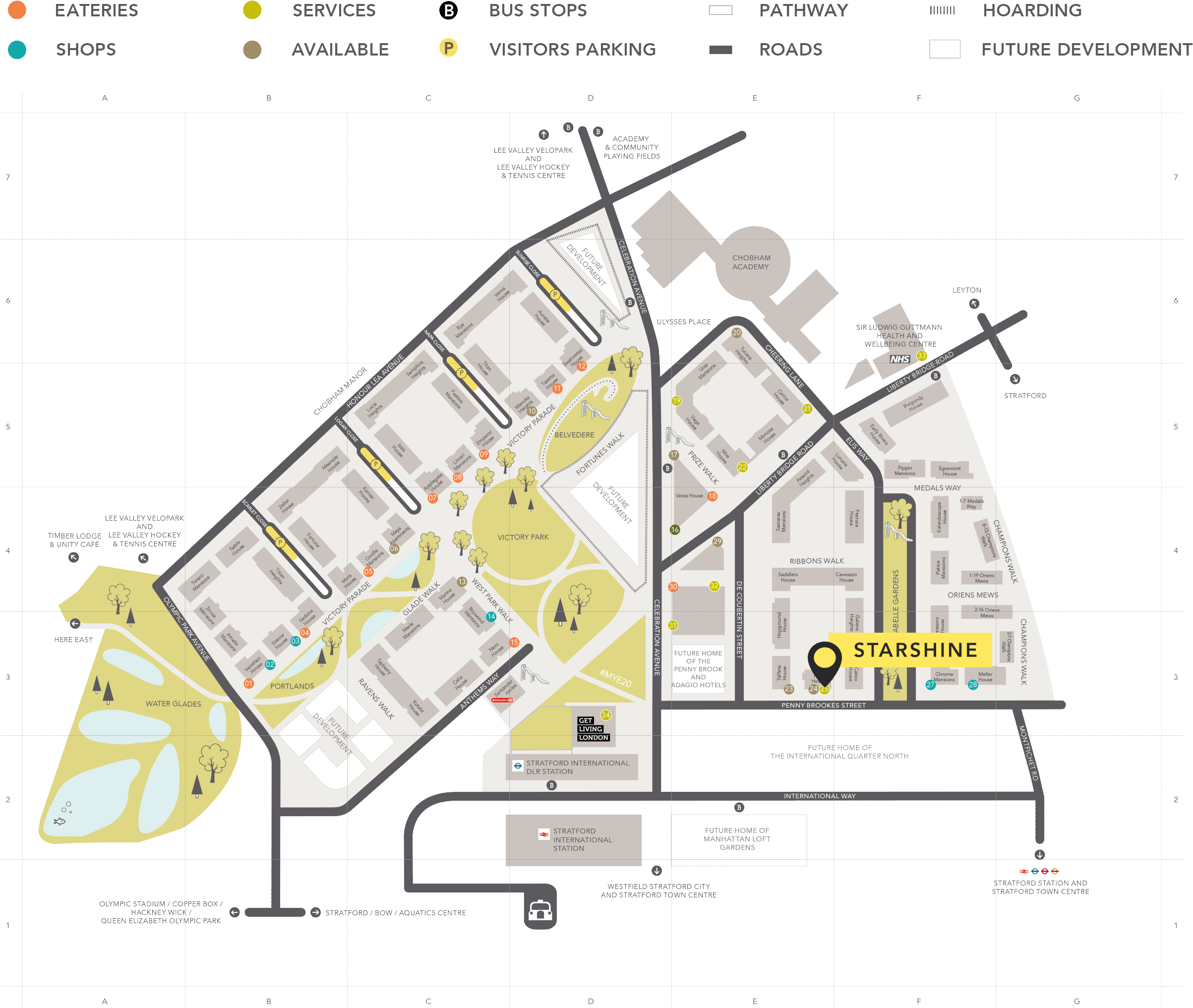 East Village Map East Village London Map (2500x2177), Png Download