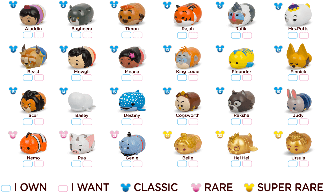 Disney Tsum Tsum Squishies Glitter Series 4 List - Squishies (1050x625), Png Download