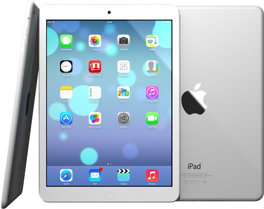 Ipad Air Png Clip Download - Tela Inicial Do Ipad 2 (1024x732), Png Download