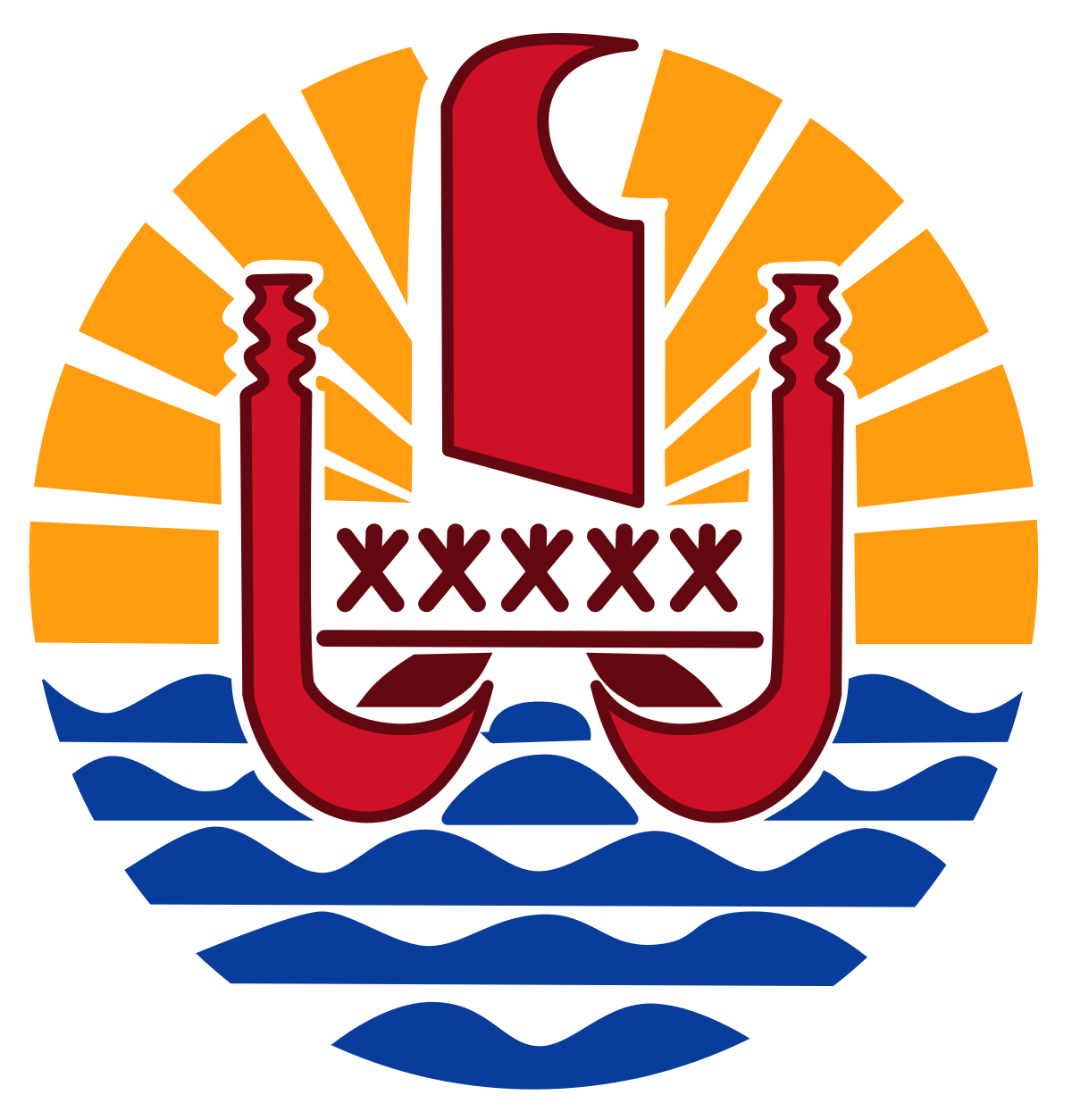 French Polynesia Coat Of Arms (1200x1254), Png Download