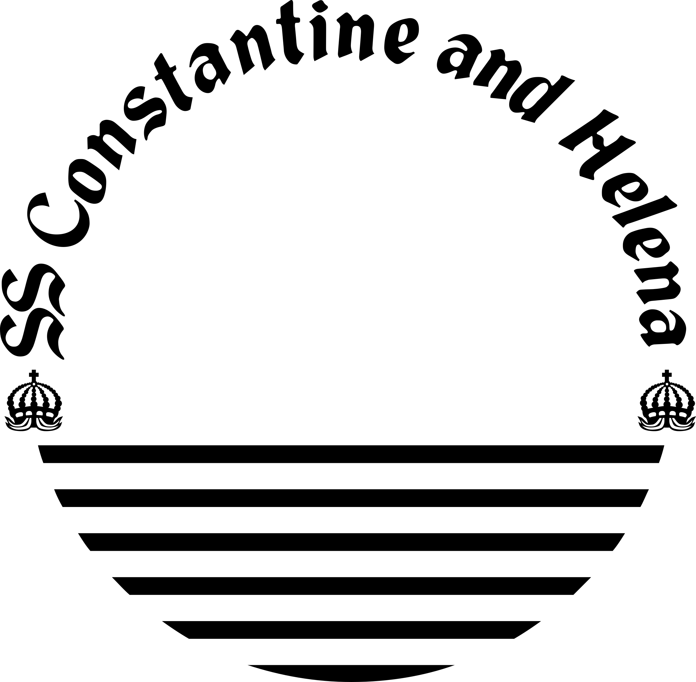 Constantine Helena Logo Black And White - Afghanistan Cricket Team Logo (2400x2350), Png Download