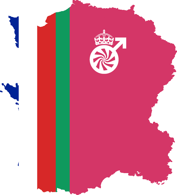 Flag Map Of French Mse - Blank Map (605x668), Png Download